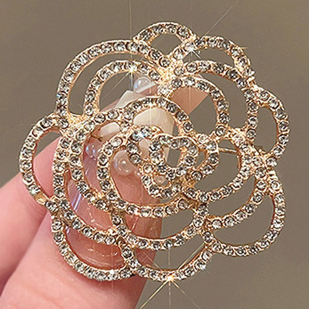 006 Full Diamond Rose Gold 3.8x3.8cm/9.3g