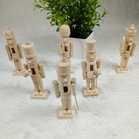 Lot de 50 casse-noisette en bois peint à la main, 12cm, Style européen, pour décoration de noël