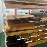 Planche de bois massif en frêne nord-américain, design bois brut, grande table de lecture, comptoir de bar domestique, porte en bois de frêne blanc