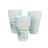 Gobelet en papier Gobest personnalisé à paroi simple, biodégradable, sans plastique (PE, PLA, PBS), avec vernis aqueux et gaufrage