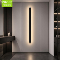 Applique murale LED moderne de style nordique, longueur personnalisable, éclairage anti-éblouissement, pour couloir de maison