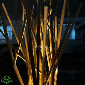 Custom IP65 Waterproof LED <b>Branch</b> <b>Light</b> Sculpture Modern Outdoor Wooden Texture Tree Shape Landscape <b>Light</b> for Park Garden Plaza - Product Image 5