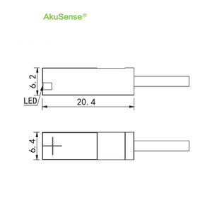 Capteur de proximité inductif compact 2,5 mm avec sortie PNP, amplificateur intégré, conception de commutateur non encastré non blindé TEN08-2.5NO Sens - Product Image 6
