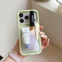 Étui de téléphone mignon avec pochette pour portefeuille, design tendance, en TPU et PC, antichoc, pour iPhone 18 17 16 15