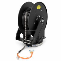 Bobine de câble à retour par ressort pour anneau collecteur à fibre optique monomode 6 canaux, longueur 20 m, pour applications CCTV et marines