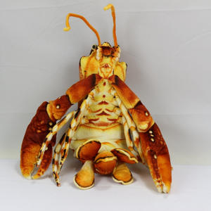Jouet en peluche unisexe personnalisé doux simulation homard PP coton rempli de logo brodé pour bébé vente en gros cadeau d'usine - Product Image 3
