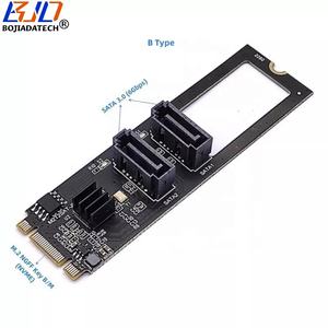 Двойной порт SATA 3,0 7Pin разъем для 2280 NGFF <span class=keywords><strong>M</strong></span>.2 ключ B + <span class=keywords><strong>M</strong></span> интерфейсный адаптер карты 6 Гбит/с для жесткого диска в наличии - Product Image 2