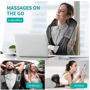 Masajeador de cuello y hombros de nuevo diseño, masaje de amasado profundo para cuello, hombros y espalda con función de calentamiento - Product Image 2