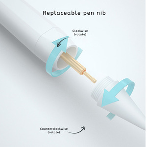 Lápiz Óptico Activo de Metal con Interruptor de Tecla Superior Tipo Lápiz 1:1, Carga Directa para iPad, OTG, Escritura Oblicua, Detección de Ángulo de Inclinación y Palm Rejection - Product Image 3