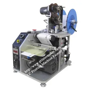 Electronic controlling coding machine Label peeling machine semi automatic labeling and coding bottle machine