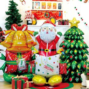 Ballon de <span class=keywords><strong>Noël</strong></span> gonflable de 120 cm <span class=keywords><strong>avec</strong></span> <span class=keywords><strong>Père</strong></span> <span class=keywords><strong>Noël</strong></span>, décoration de fête en feuille pour les fêtes et les cadeaux promotionnels - Product Image 2