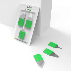 2UUL DA91 Xyz, herramientas abiertas de pantalla LCD para desensamblador de teléfono móvil, pieza de palanca de hoja de reparación de extracción de <span class=keywords><strong>tarjeta</strong></span> de acero inoxidable de 0,1mm - Product Image 2