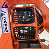 Godet de criblage hydraulique avec grilles interchangeables pour la séparation des matériaux fins et grossiers dans les travaux d'aménagement paysager et les déchets de terrassement