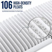 Noyau de filtre pour piscine spa haute densité à 106 plis |   Cartouche à double extrémité ouverte de 2-1/8 po (54 mm) |   Filtration fine au niveau du micron SC704
