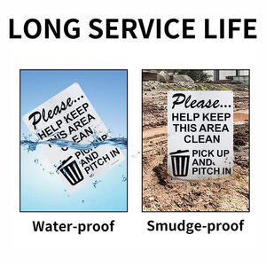 Kit d'autocollants en vinyle pour panneaux de signalisation de sécurité OSHA, incluant les panneaux 'Faites attention', 'Déposez les déchets ici', 'Étiquette de sécurité' et 'Conformité aux normes de sécurité' - Product Image 6