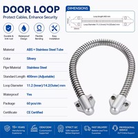 Protector de Cables Corrugado de Acero Inoxidable Personalizado para Puertas de Control de Acceso