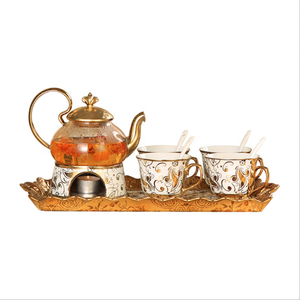Hot Boiled Flower Boiled Fruit Teapot <b>Set</b> Ceramic Glass Afternoon <b>Coffee</b> <b>Tea</b> <b>Sets</b> - Product Image 6