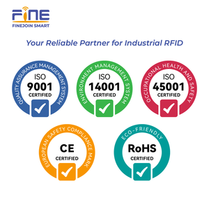 FineJoin IP67 산업용 <span class=keywords><strong>RFID</strong></span> 리더 높은 안티 간섭 13.56MHz 넓은 온도 범위 신뢰할 수있는 데이터 캡처 - Product Image 6