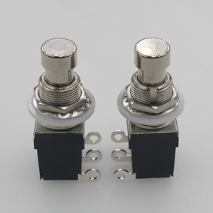 Interruptor de pedal de efectos de guitarra, botón Rohs, 12,2mm, encendido (encendido), interruptor de pie momentáneo - Product Image 2