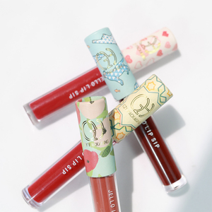 Emballage de <span class=keywords><strong>tube</strong></span> de gloss à lèvres personnalisé avec logo d'artiste, capuchon rond en papier unique, contenants pour gloss à lèvres, tubes à rouge à lèvres cosmétiques vides - Product Image 4