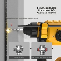 Marteau perforateur rotatif sans fil au lithium-ion Deli, multifonctionnel, rechargeable, pour la démolition du béton DC300