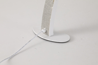 Grande lampe à ongles en forme de lune, logo personnalisé, 45W, lampe de table pour manucure, équipement de beauté avec horloge à affichage intelligent