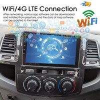 Android AI Voice Car Radio Screen para Toyota Fortuner AN50 AN60 HILUX Revo Vigo 2008 2014 Autoradio DSP GPS Video CarPlay Player