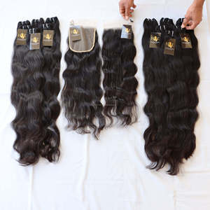 <b>Top</b> Quality Raw Virgin Hair Vendors 4X4 5x5 6x6 HD <b>Lace</b> Closure And Bundle Raw Indian Temple Bundles With Closure Straight Hair - Product Image 2