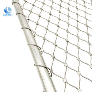 AISI304 paslanmaz çelik tel kuş kafesi elmas yüksük halat örgü 25*40 Mesh boyutu siyah Finish için hayvanat bahçesi muhafazaları fabrika kesme - Product Image 3
