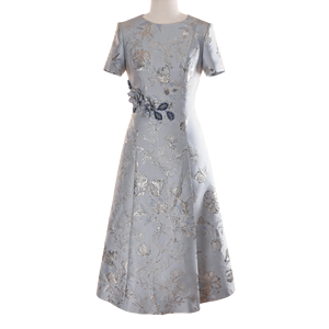 Vestido Cheongsam <span class=keywords><strong>de</strong></span> Jacquard <span class=keywords><strong>de</strong></span> Seda Azul Claro para <span class=keywords><strong>Mujer</strong></span>, Moderno y <span class=keywords><strong>de</strong></span> Alta Gama, Transpirable, Ajustado, con Bloques <span class=keywords><strong>de</strong></span> Color, Estilo Tradicional Chino - Product Image 1