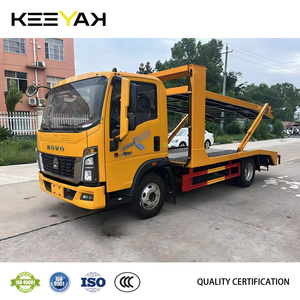 Camion porte-voitures à double pont HOWO 6 tonnes, camion plateau <span class=keywords><strong>de</strong></span> remorquage avec moteur Weichai pour un <span class=keywords><strong>transport</strong></span> automobile efficace - Product Image 2