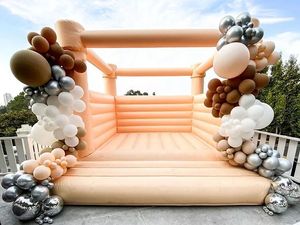 15x15 pieds, maison de rebond blanche, décoration de fleurs, château de mariage, château gonflable pour adultes, maison de rebond blanche, château gonflable - Product Image 3