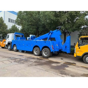 OEM HOWO 8x4 Shacman 25-30T Camion de remorquage et de dépannage avec grue de levage sous châssis, grue à flèche et grue de levage par roues, personnalisé pour le sauvetage de bus et de remorques - Product Image 5