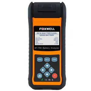 A + Foxwell BT780 12V testador de bateria 0-1000A Carro AGM GEL EBP Baterias analisador impressora embutida 12V-24V sistema de carregamento inicial