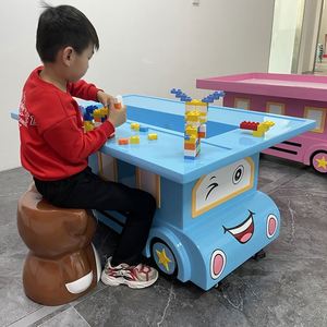 Handmade Table Space Sand Table <b>Toy</b> for Children Popular New Building Blocks for Amusement Park Shopping Sports Entertainment - Product Image 3