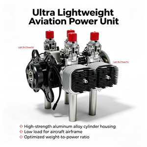 Moteur à essence bicylindre en aluminium <span class=keywords><strong>Zaq</strong></span> Shandong 550CC à deux temps, 33KW, refroidi par air, pour avion RC et drone - Product Image 2