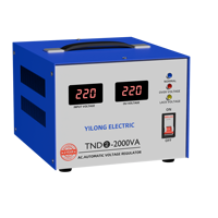 Regulador Automático de Voltaje (AVR) Monofásico YILONG SVC 2KVA, 220V, Pantalla Digital, 50/60Hz, Servomotor de Alta Precisión para el Hogar
