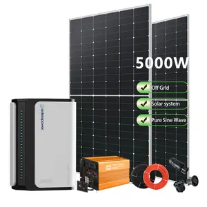 锄头出售5KW 6KW 8KW 10KW OFF GRIF TIE太阳能发电机系统全套家用套件