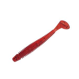 Señuelo suave con cola en T de 6 cm y 1,3 g, gusano artificial de silicona para pesca de lubina en agua dulce - Product Image 2