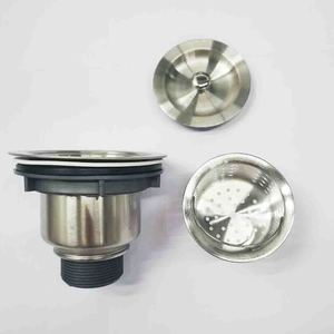 Accessoires pour évier de cuisine moderne en acier inoxydable 304, finition brossée chromée, filtre de vidange, bouchon de tuyau d'évacuation - Product Image 5