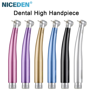 Стоматологический высокоскоростной турбинный наконечник из стали с LED-подсветкой, кнопочное управление, стандартная головка, 2/4 отверстия, тройное водяное охлаждение, для оральной терапии - Product Image 1