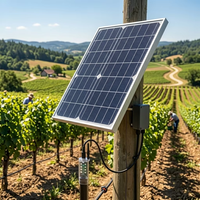 Panel Solar Monocristalino de Alta Eficiencia de 40W 12V 18V, Módulo Fotovoltaico Pequeño para Cámaras CCTV, Alumbrado Público, Carga de Baterías Fuera de la Red