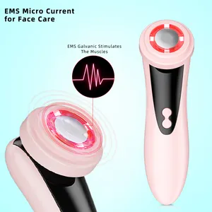 Skin whitening rejuvenation tightening care device photon microdermabrasion rf ems led facial light therapy