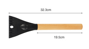 Xe Mùa đông làm sạch xe Băng <span class=keywords><strong>scraper</strong></span> lá không có dấu vết bằng gỗ xử lý tuyết xẻng tuyết <span class=keywords><strong>scraper</strong></span> - Product Image 2