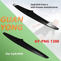 Planche de surf électrique Hydrofoil Carbon Glide Foil 1300 PNG pour sports nautiques, kitesurf, windsurf et jeux aquatiques