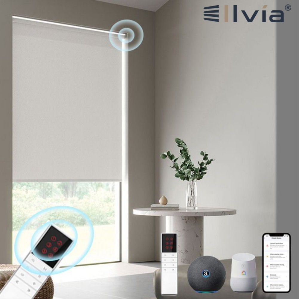 Home Alexa Smart Custom Electric WiFi Remote Control Roller Blinds for Smart Home Office