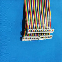 Cable plano gris estándar de 64 pines, espaciado de 32 pines, 2.54 mm, 50 cm de longitud, núcleo de cobre, aislamiento de PVC, para desarrollo de electrodomésticos y maquinaria
