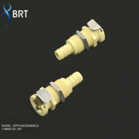Acoplador de manguera de montaje en panel POM, conector macho-hembra de cierre rápido, accesorios de tubería CPC para dispositivos médicos