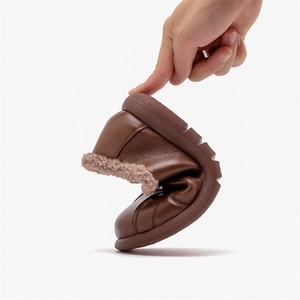 <strong>Ladies</strong> New Design <strong>Winter</strong> Wool Warm Mao Mao <strong>Shoes</strong> Deep Leather Middle-Aged Elderly Leisure Snow Boots with Faux Fur Insole - Product Image 3