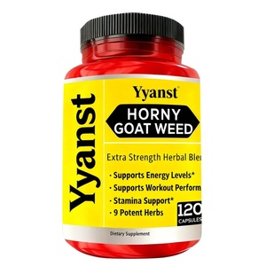 Cápsulas Herbales para Hombres OEM Extra Strength Stamina Support, Mezcla Herbal para Aumentar la Energía, Cápsulas de Horny Goat Weed - Product Image 1